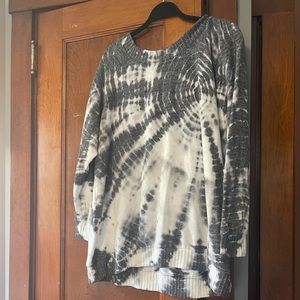 Gray and white sweater from Torrid